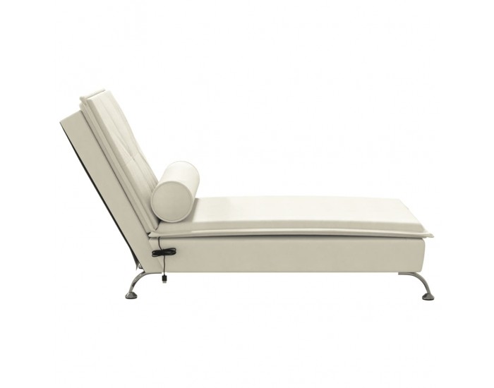 Sonata H Масажна кушетка с болстер, кремава, кадифе