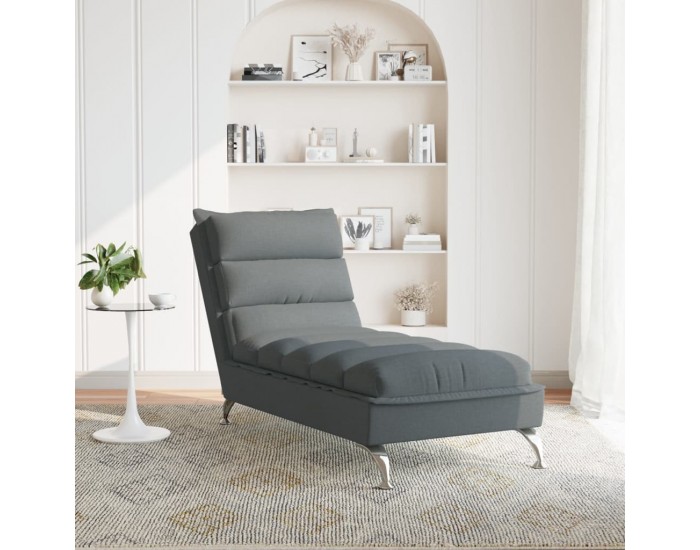 Sonata H Кушетка с възглавници, тъмносива, текстил