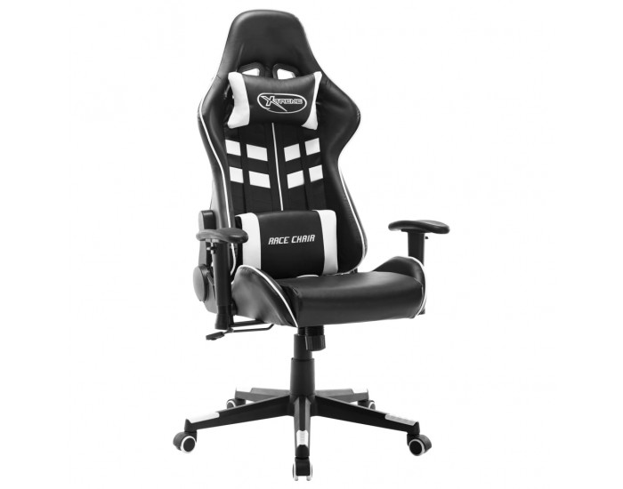 Sonata H Геймърски стол, черно и бяло, изкуствена кожа