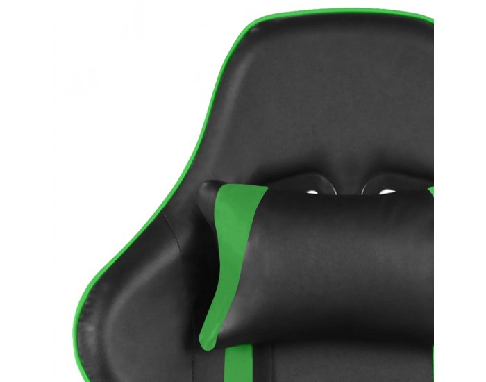 Sonata H Въртящ геймърски стол, зелен, PVC