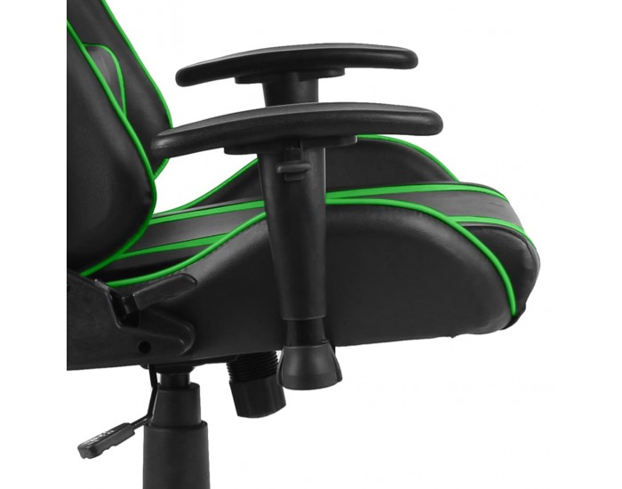 Sonata H Въртящ геймърски стол, зелен, PVC