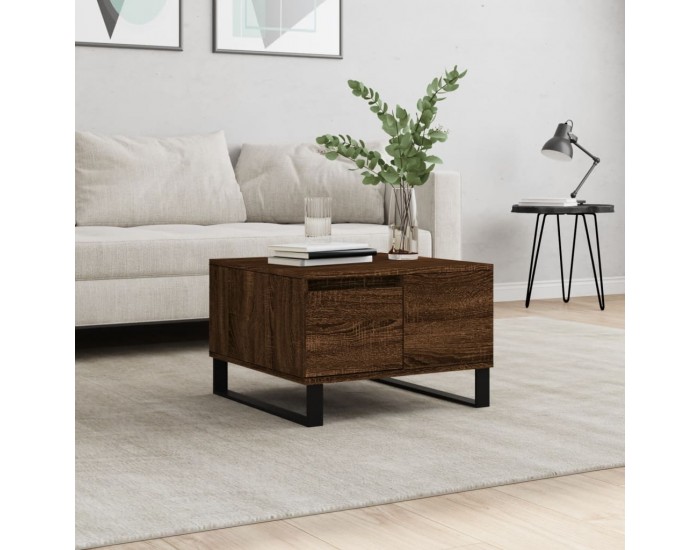 Sonata H Кафе маса, кафяв дъб, 55x55x36,5 см, инженерно дърво