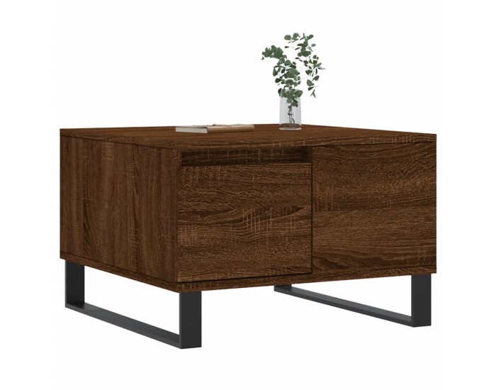 Sonata H Кафе маса, кафяв дъб, 55x55x36,5 см, инженерно дърво