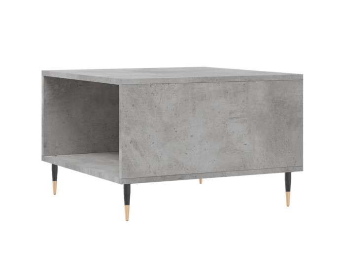 Sonata H Маса за кафе, бетонно сива, 55x55x36,5 см, инженерно дърво