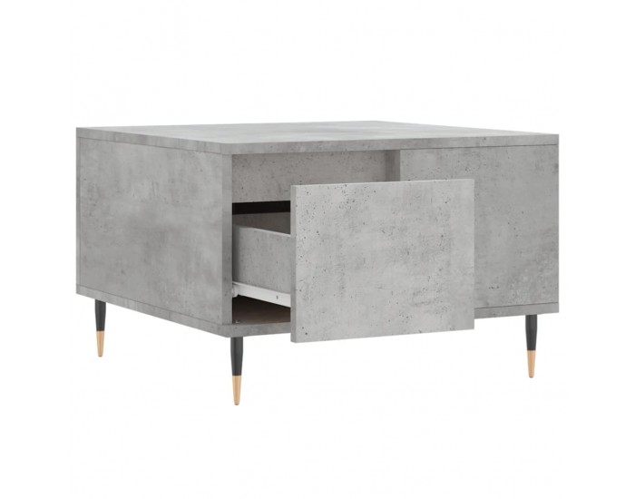 Sonata H Маса за кафе, бетонно сива, 55x55x36,5 см, инженерно дърво