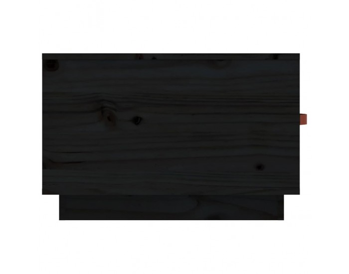 Sonata H Кафе маса, черна, 60x53x35 см, борово дърво масив