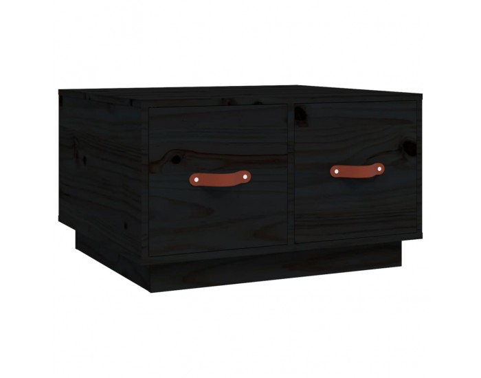 Sonata H Кафе маса, черна, 60x53x35 см, борово дърво масив