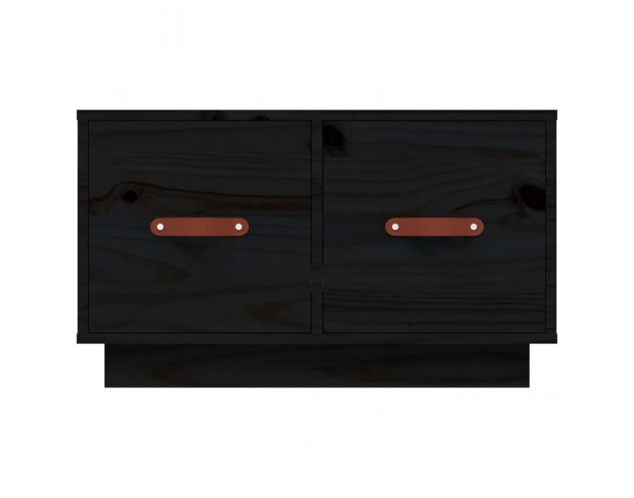 Sonata H Кафе маса, черна, 60x53x35 см, борово дърво масив