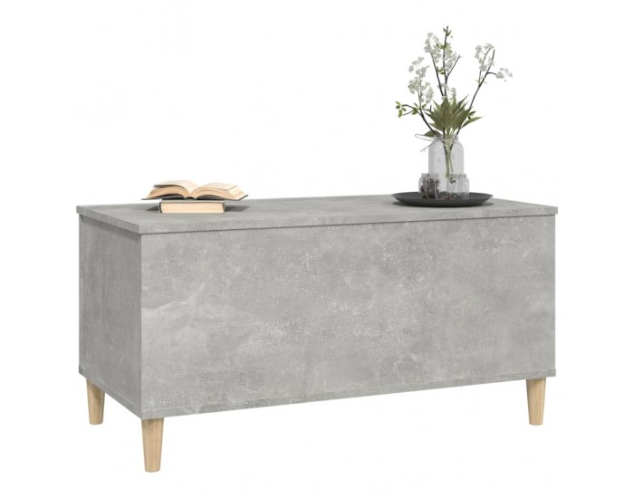 Sonata H Кафе маса, бетонно сива, 90x44,5x45 см, инженерно дърво
