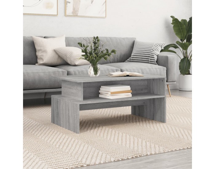 Sonata H Кафе маса, сив сонома, 90x55x42,5 см, инженерно дърво