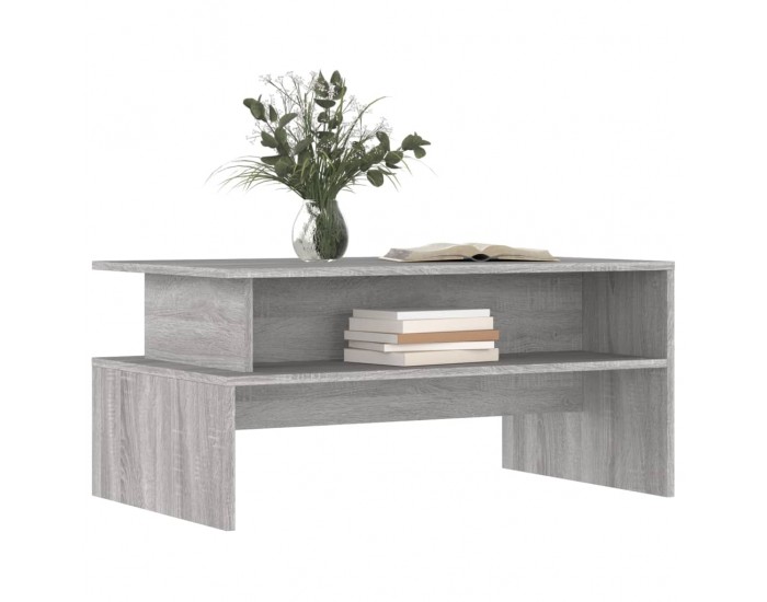 Sonata H Кафе маса, сив сонома, 90x55x42,5 см, инженерно дърво