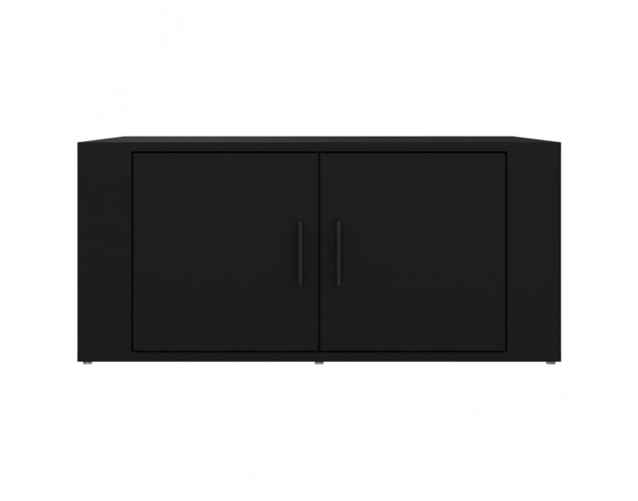 Sonata H Кафе маса, черна, 80x50x36 см, инженерно дърво