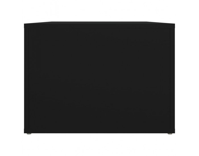 Sonata H Кафе маса, черна, 80x50x36 см, инженерно дърво