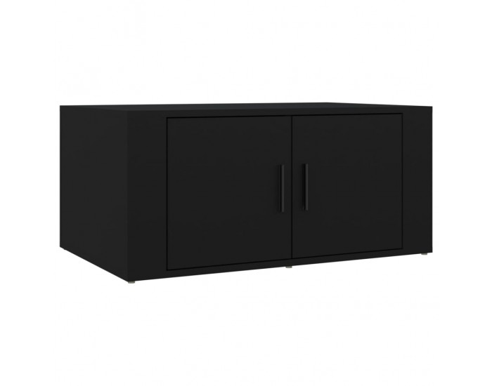 Sonata H Кафе маса, черна, 80x50x36 см, инженерно дърво