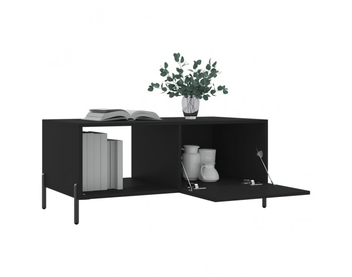 Sonata H Маса за кафе, черна, 90x50x40 см, инженерно дърво