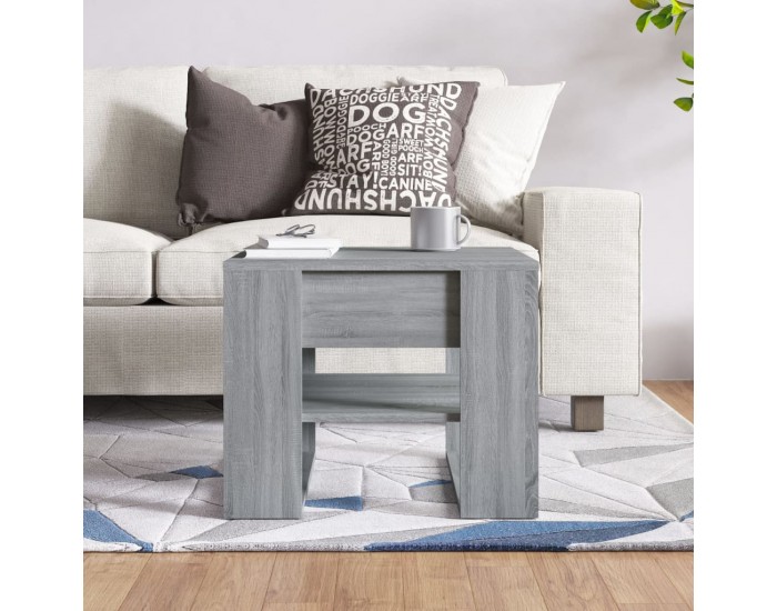 Sonata H Кафе маса, сив сонома, 55,5x55x45 см, инженерно дърво