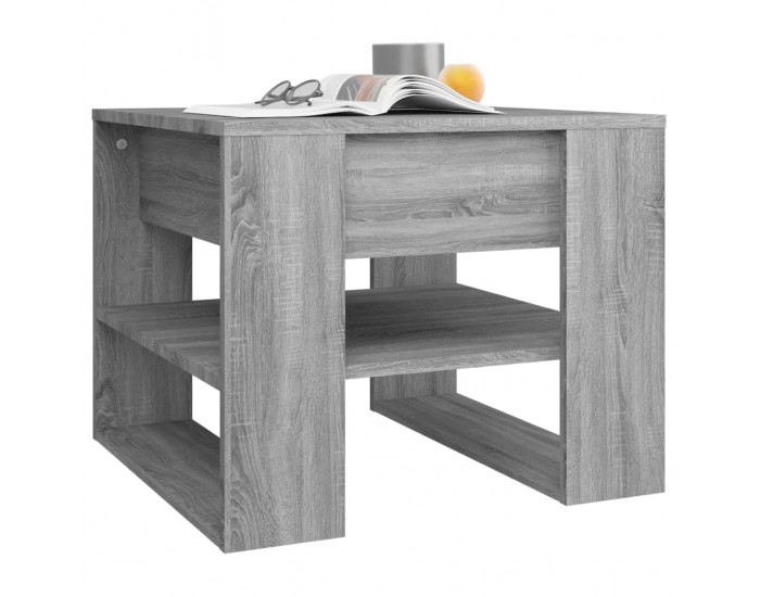 Sonata H Кафе маса, сив сонома, 55,5x55x45 см, инженерно дърво