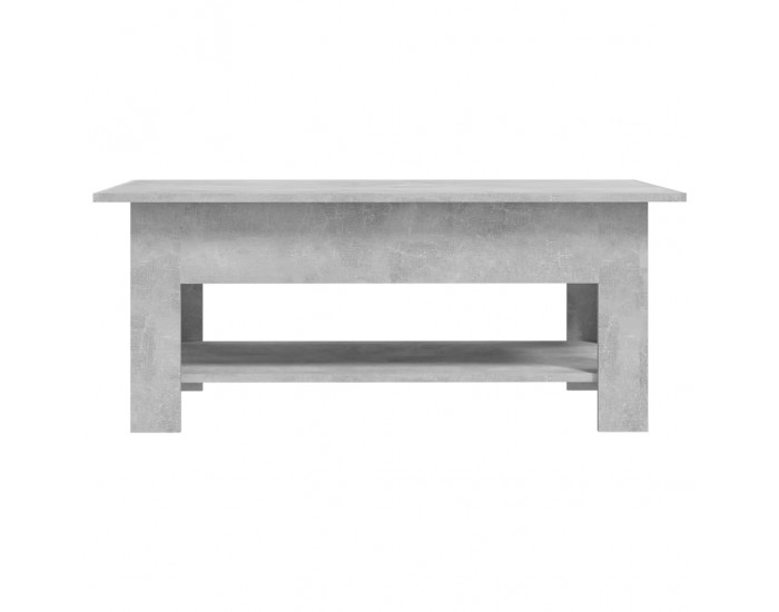 Sonata H Маса за кафе, бетонно сива, 102x55x42 см, инженерно дърво