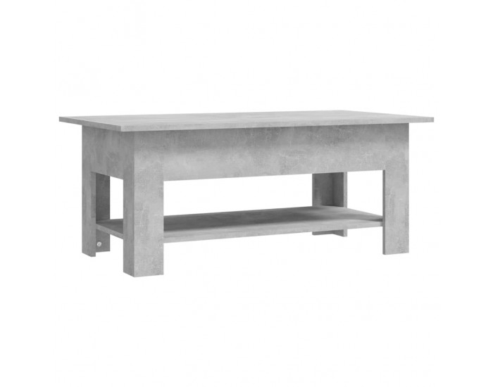 Sonata H Маса за кафе, бетонно сива, 102x55x42 см, инженерно дърво