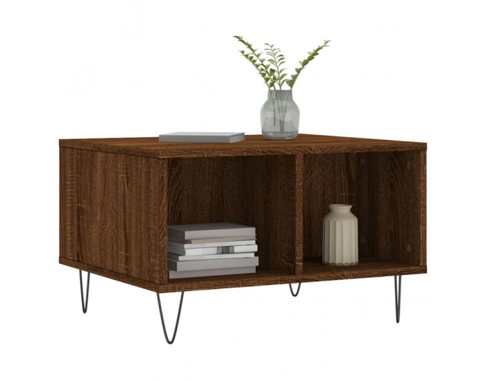 Sonata H Кафе маса, кафяв дъб, 60x50x36,5 см, инженерно дърво