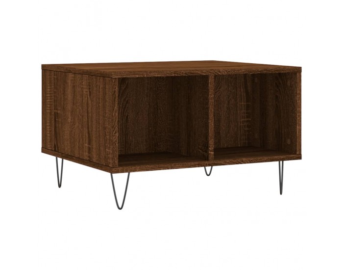 Sonata H Кафе маса, кафяв дъб, 60x50x36,5 см, инженерно дърво