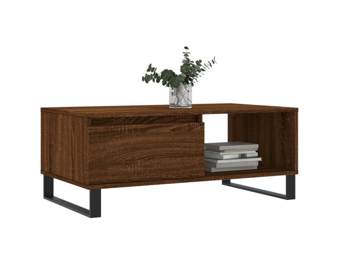 Sonata H Кафе маса, кафяв дъб, 90x50x36,5 см, инженерно дърво