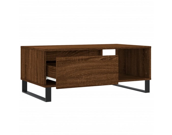 Sonata H Кафе маса, кафяв дъб, 90x50x36,5 см, инженерно дърво