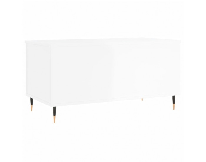 Sonata H Кафе маса, бял гланц, 90x44,5x45 см, инженерно дърво