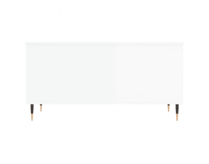 Sonata H Кафе маса, бял гланц, 90x44,5x45 см, инженерно дърво