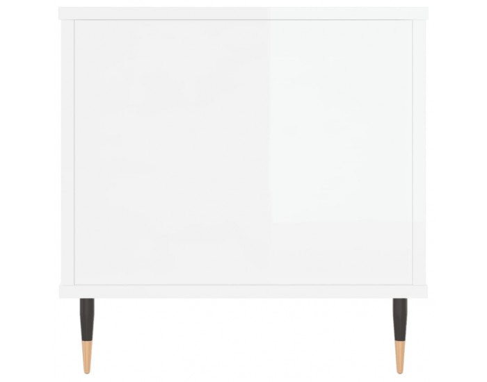 Sonata H Кафе маса, бял гланц, 90x44,5x45 см, инженерно дърво