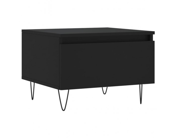 Sonata H Кафе маси, 2 бр, черни, 50x46x35 см, инженерно дърво