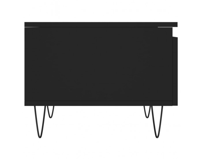 Sonata H Кафе маси, 2 бр, черни, 50x46x35 см, инженерно дърво