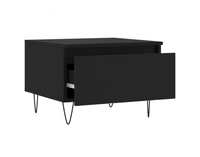 Sonata H Кафе маси, 2 бр, черни, 50x46x35 см, инженерно дърво