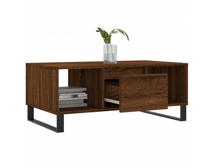 Sonata H Кафе маса, кафяв дъб, 90x50x36,5 см, инженерно дърво