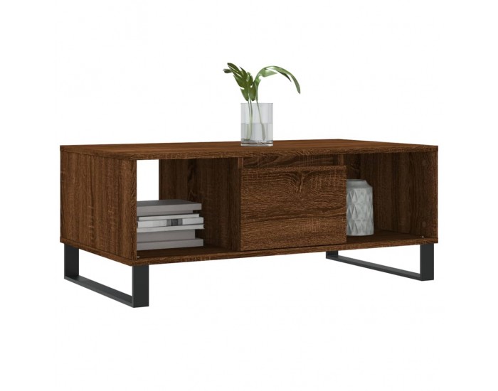 Sonata H Кафе маса, кафяв дъб, 90x50x36,5 см, инженерно дърво