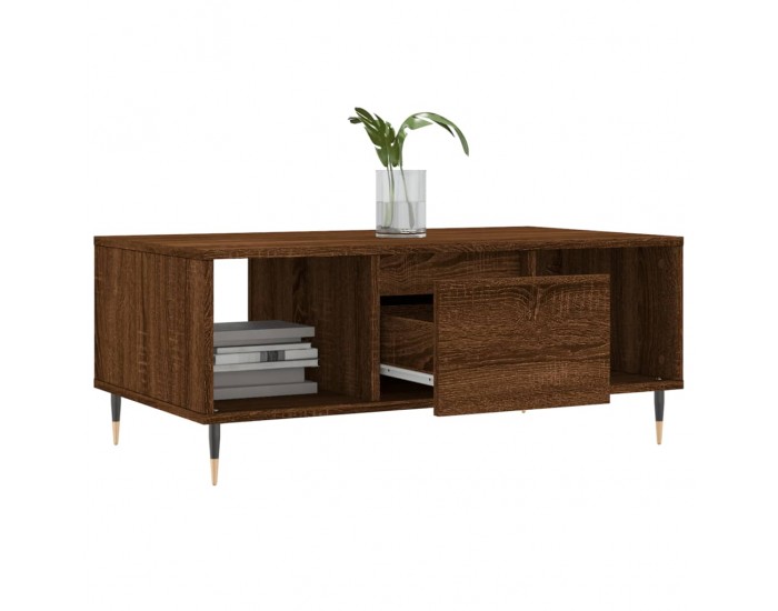 Sonata H Кафе маса, кафяв дъб, 90x50x36,5 см, инженерно дърво