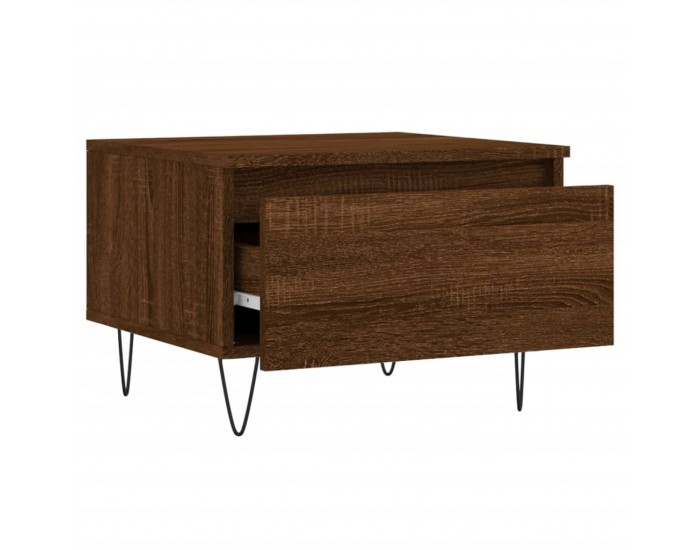 Sonata H Холни маси, 2 бр, Кафяв дъб, 50x46x35 см, инженерно дърво