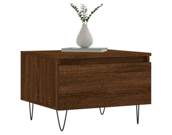 Sonata H Холни маси, 2 бр, Кафяв дъб, 50x46x35 см, инженерно дърво