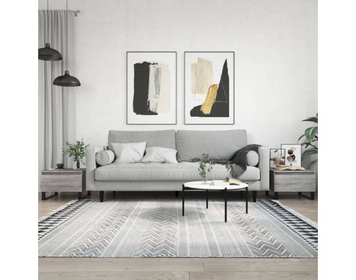 Sonata H Холни маси, 2 бр, сив сонома, 50x46x35 см, инженерно дърво