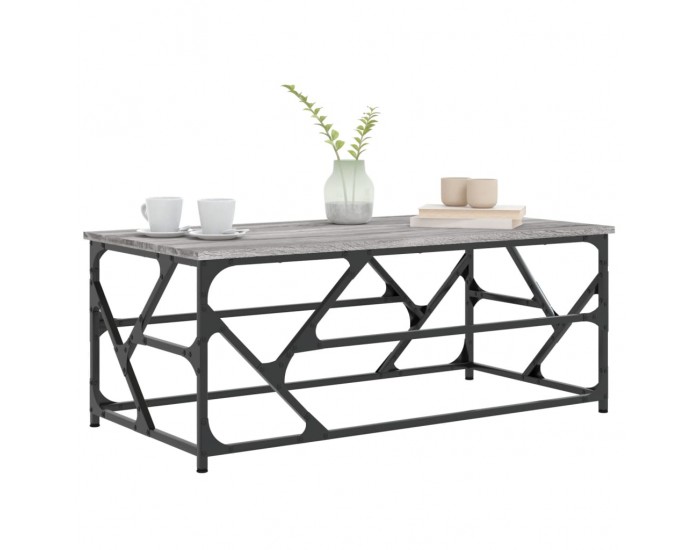 Sonata H Кафе маса, сив сонома, 100x50x40 см, инженерно дърво