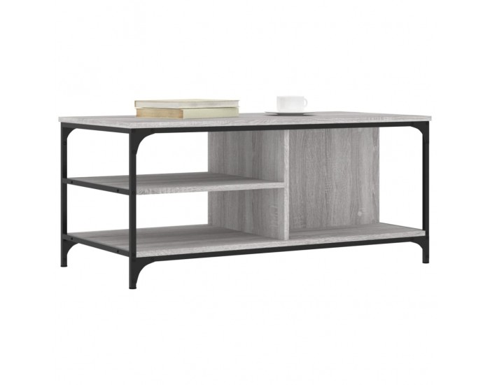 Sonata H Кафе маса, сив сонома, 100x50x45 см, инженерно дърво