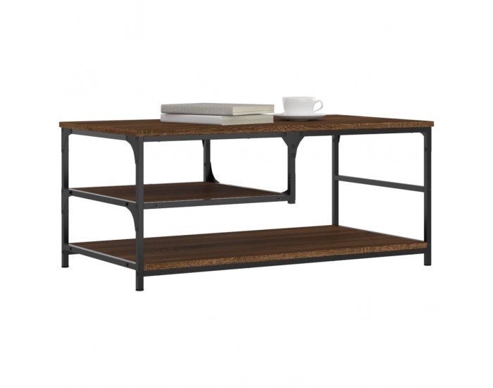 Sonata H Кафе маса, кафяв дъб, 90x49x40 см, инженерно дърво