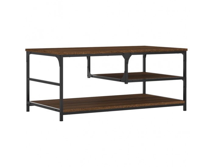 Sonata H Кафе маса, кафяв дъб, 90x49x40 см, инженерно дърво