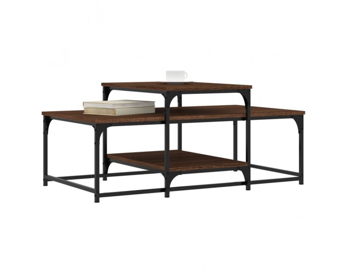 Sonata H Кафе маса, кафяв дъб, 102x60x45 см, инженерно дърво