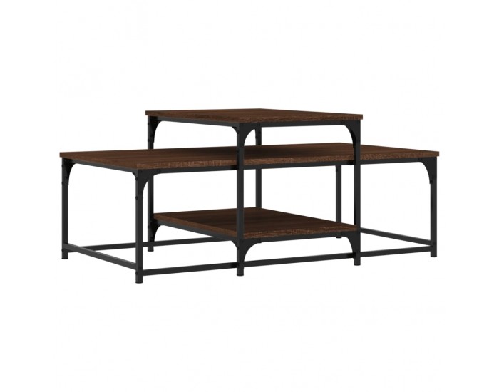 Sonata H Кафе маса, кафяв дъб, 102x60x45 см, инженерно дърво