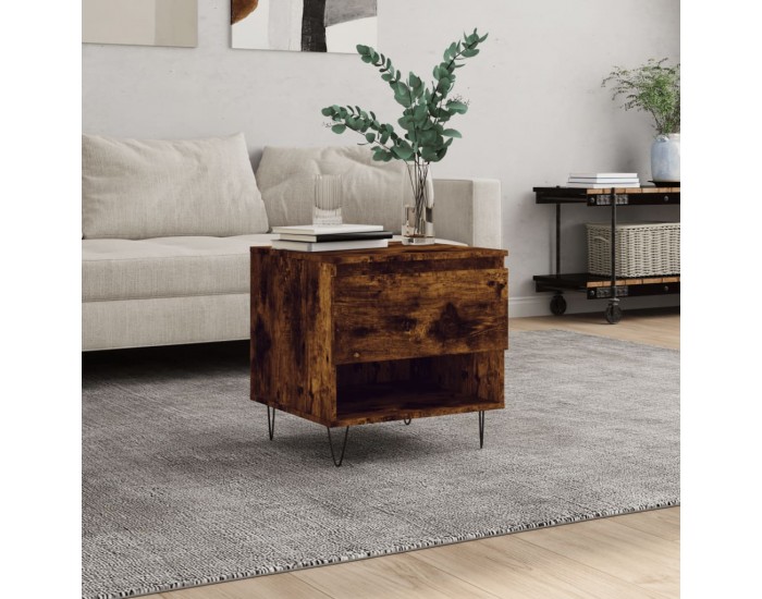 Sonata H Маса за кафе, опушен дъб, 50x46x50 см, инженерно дърво