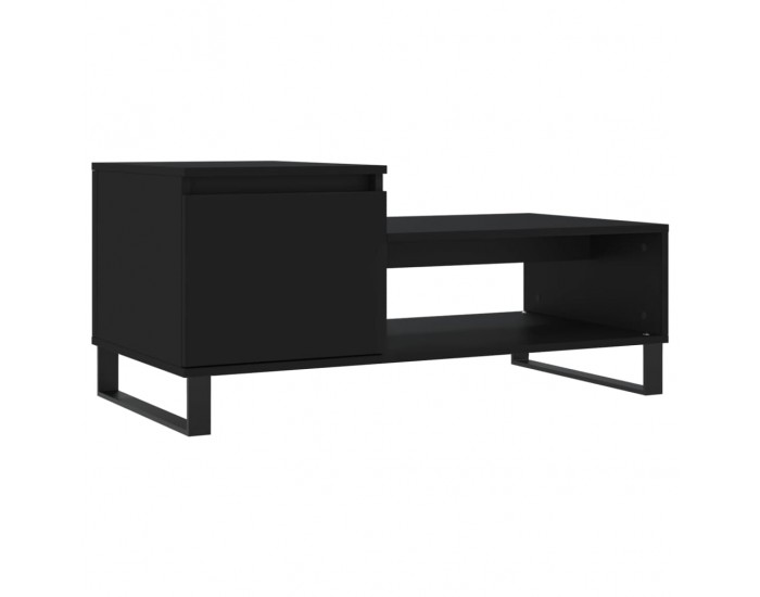 Sonata H Маса за кафе, черна, 100x50x45 см, инженерно дърво