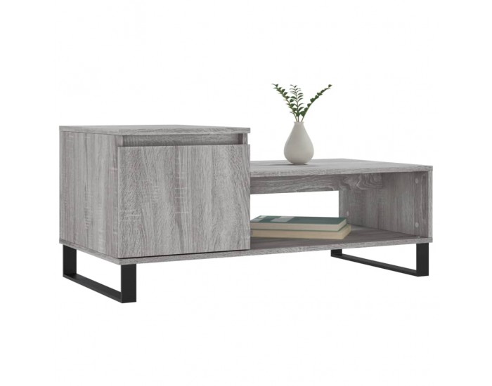 Sonata H Кафе маса, сив сонома, 100x50x45 см, инженерно дърво