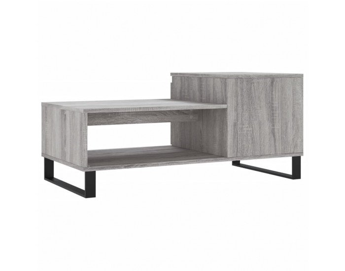 Sonata H Кафе маса, сив сонома, 100x50x45 см, инженерно дърво