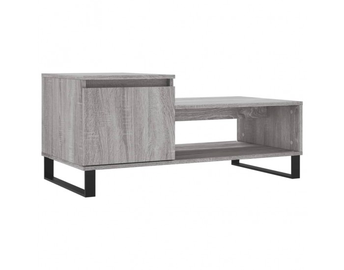 Sonata H Кафе маса, сив сонома, 100x50x45 см, инженерно дърво